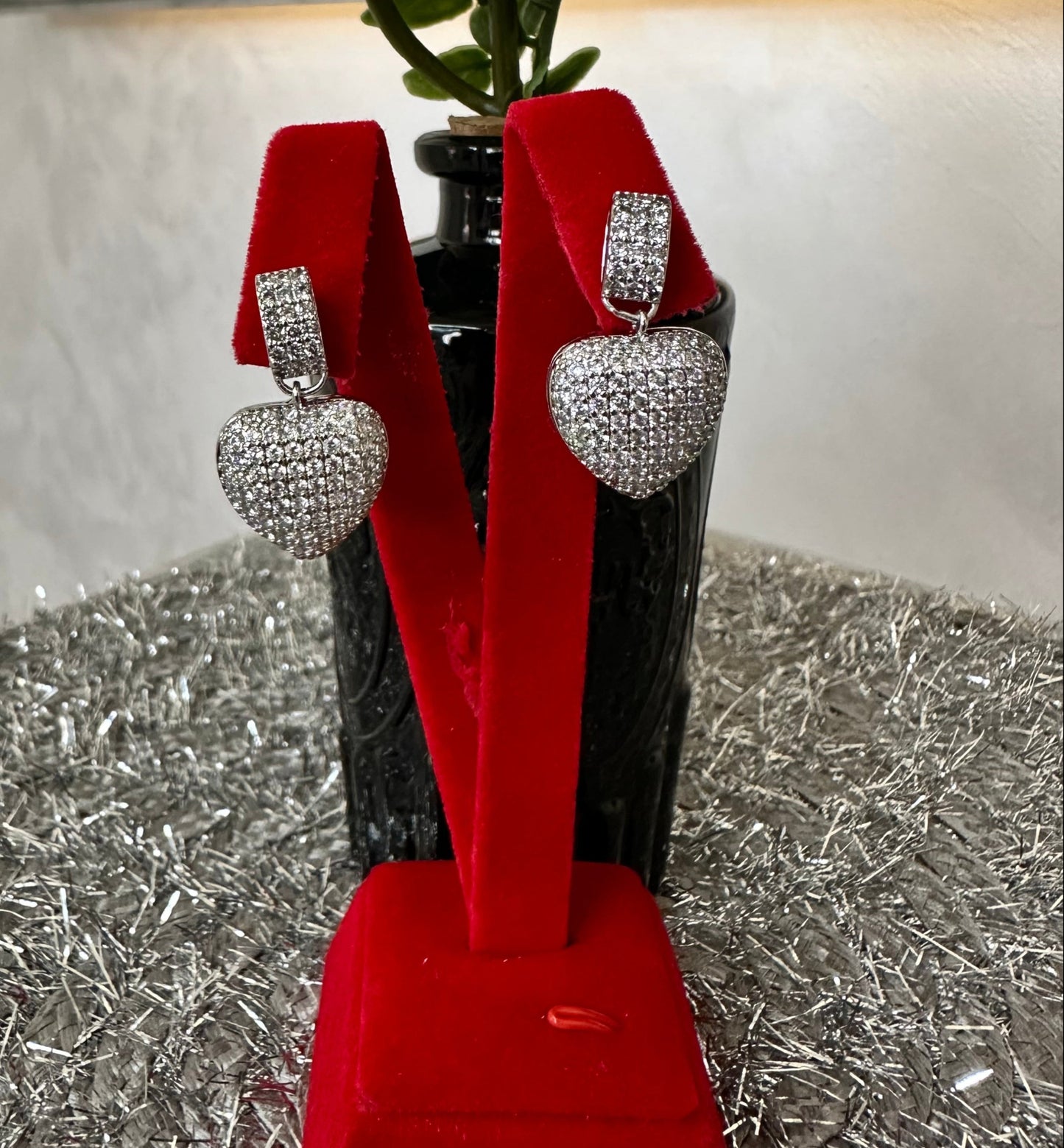 Heart Drop Earrings