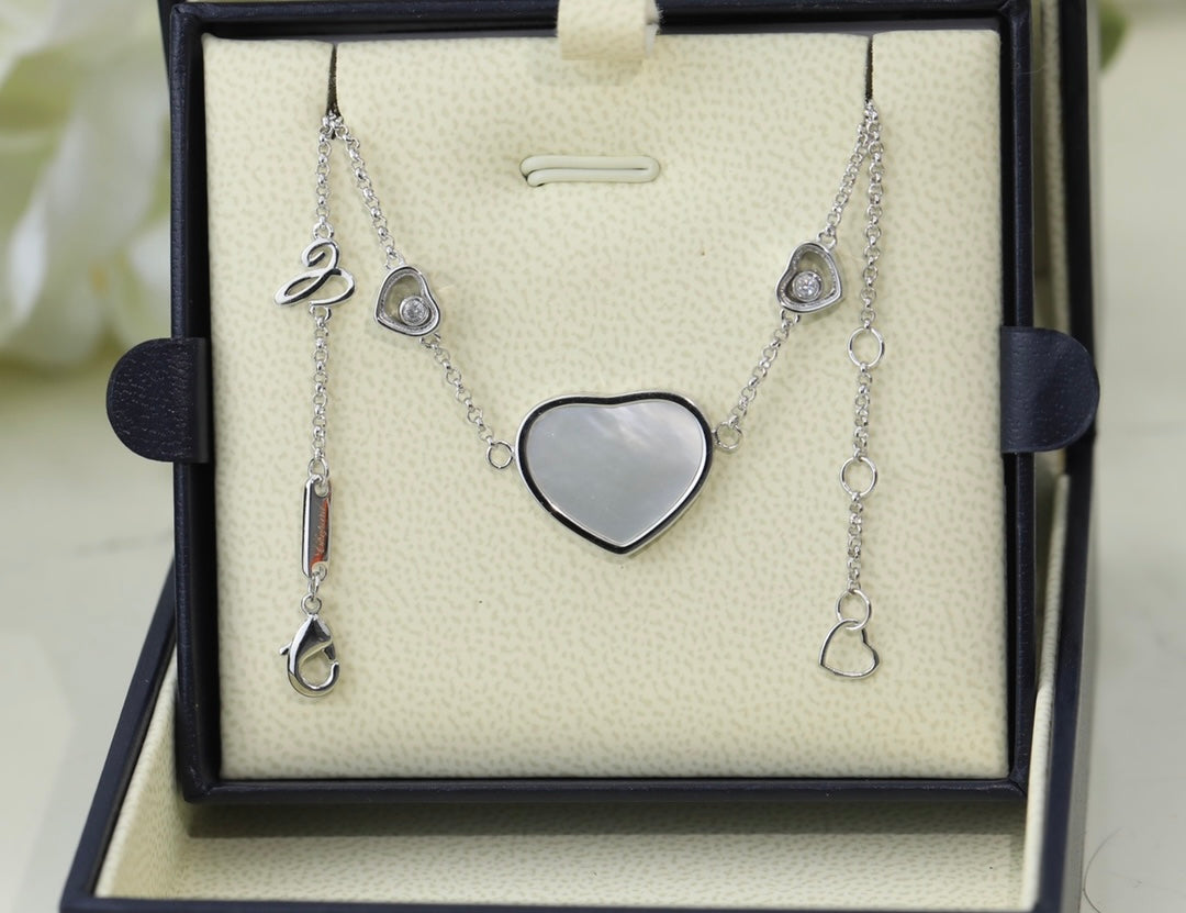 Happy Glass Heart Pendant