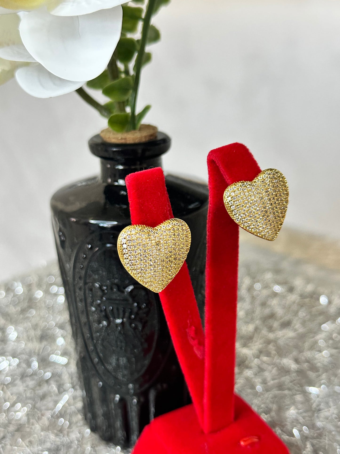 Heart Stud Earrings