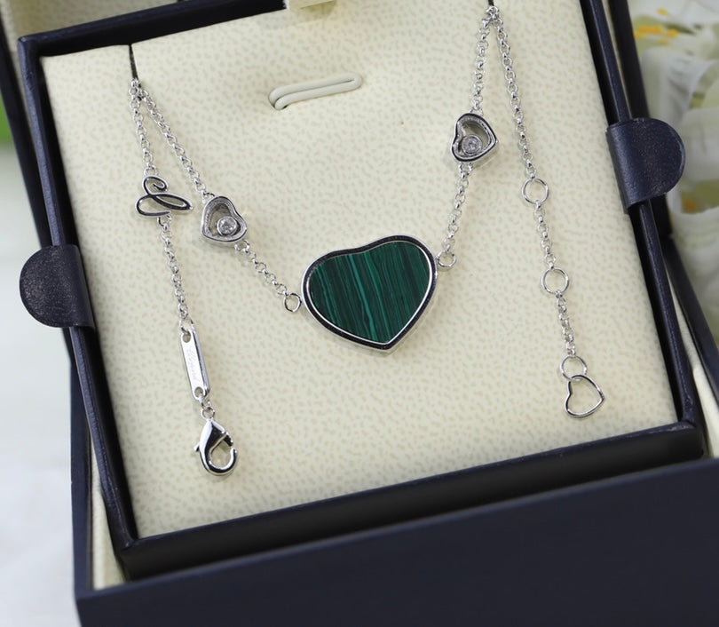 Happy Glass Heart Pendant