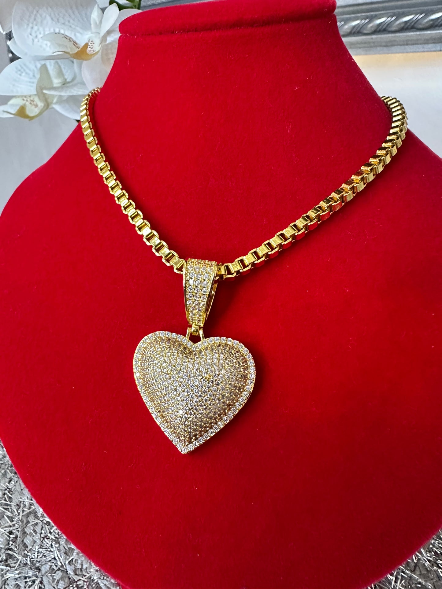 Iced Out Miami Heart Pendant