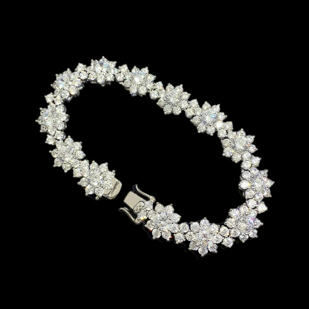Floral Kiss Moissanite Bracelet S925