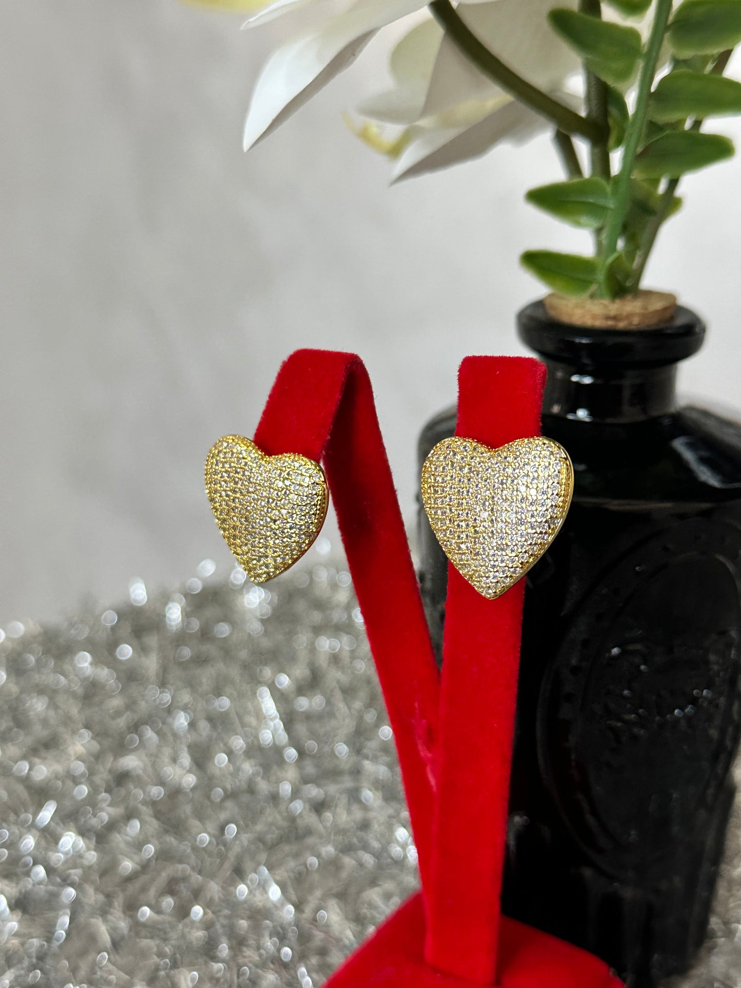 Heart Stud Earrings
