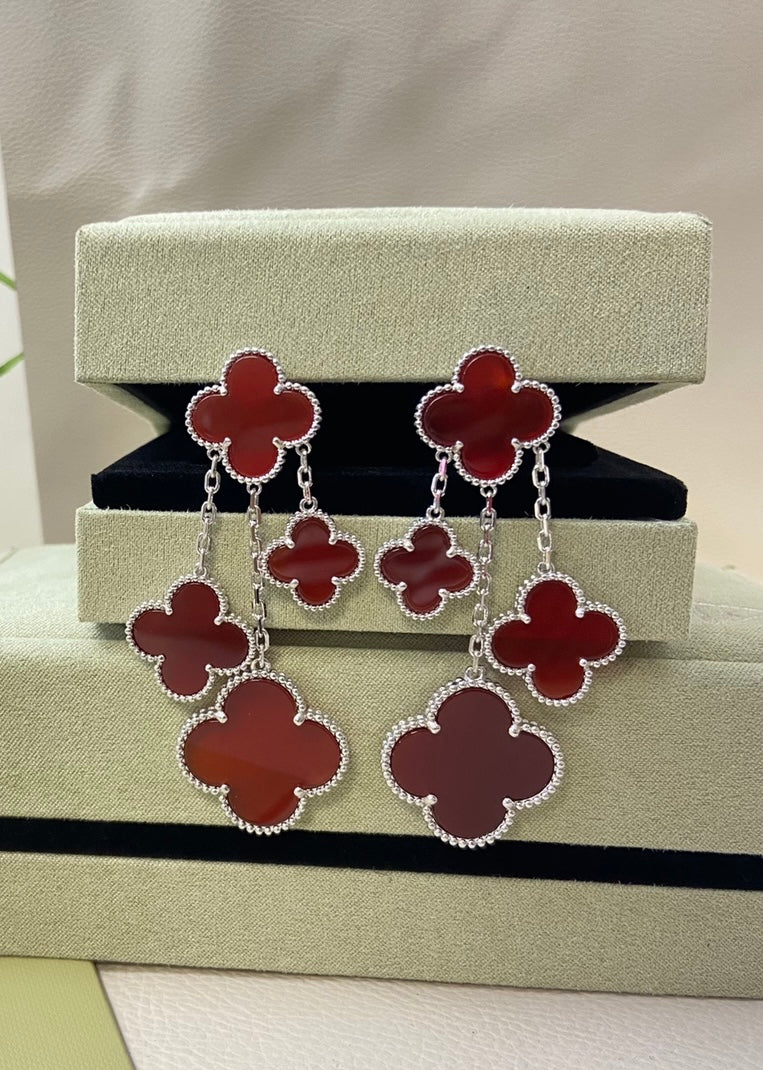 Lucky Clover Drop Earrings S925