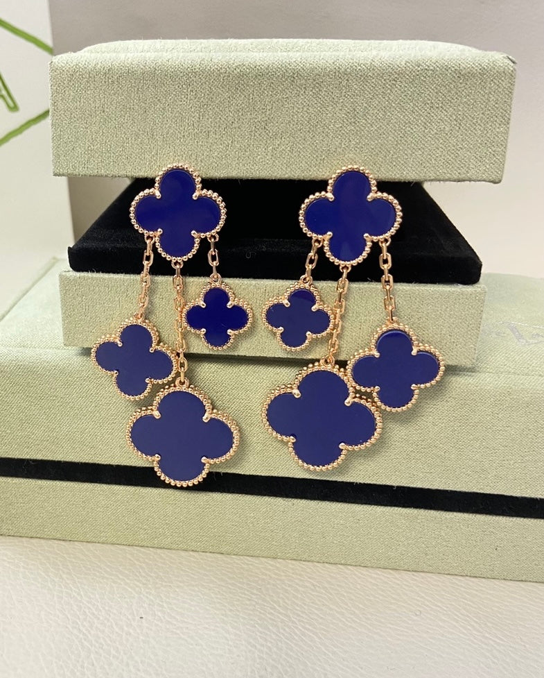 Lucky Clover Drop Earrings S925