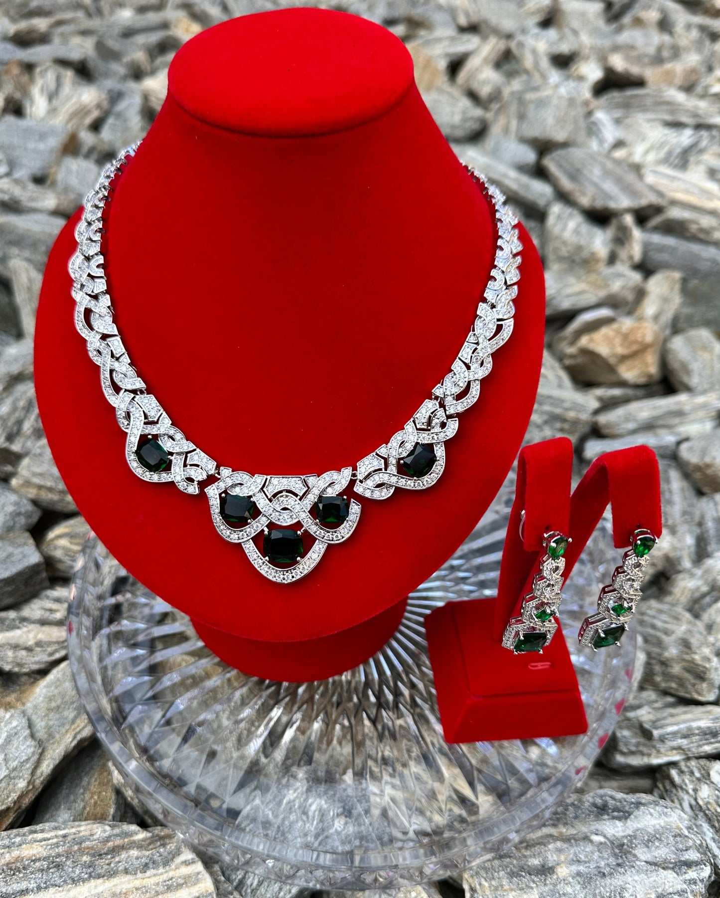 Wave Necklace & Earring Set