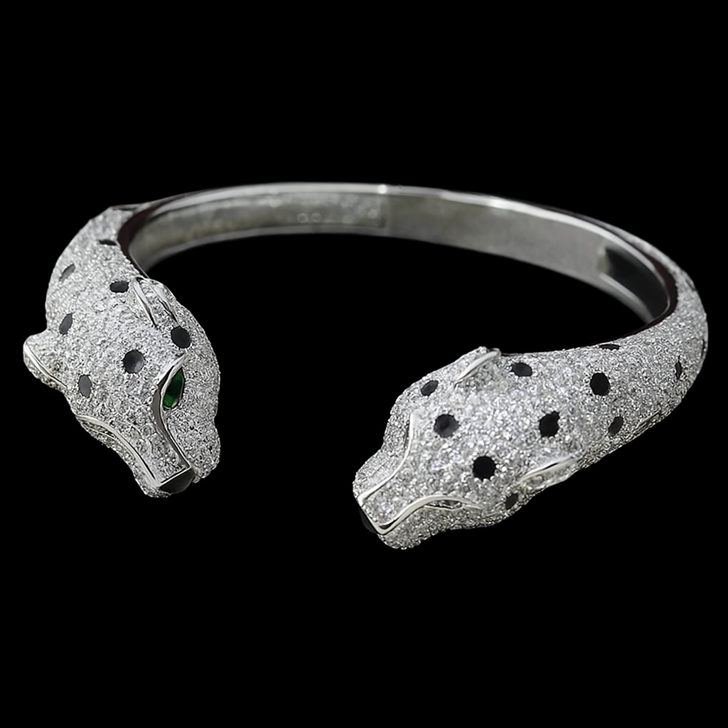 Panthere Cuff Bracelet and Ring Set