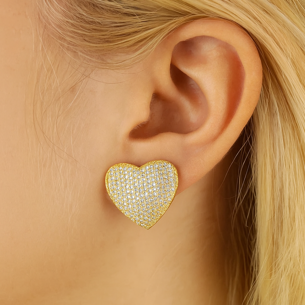 Heart Stud Earrings