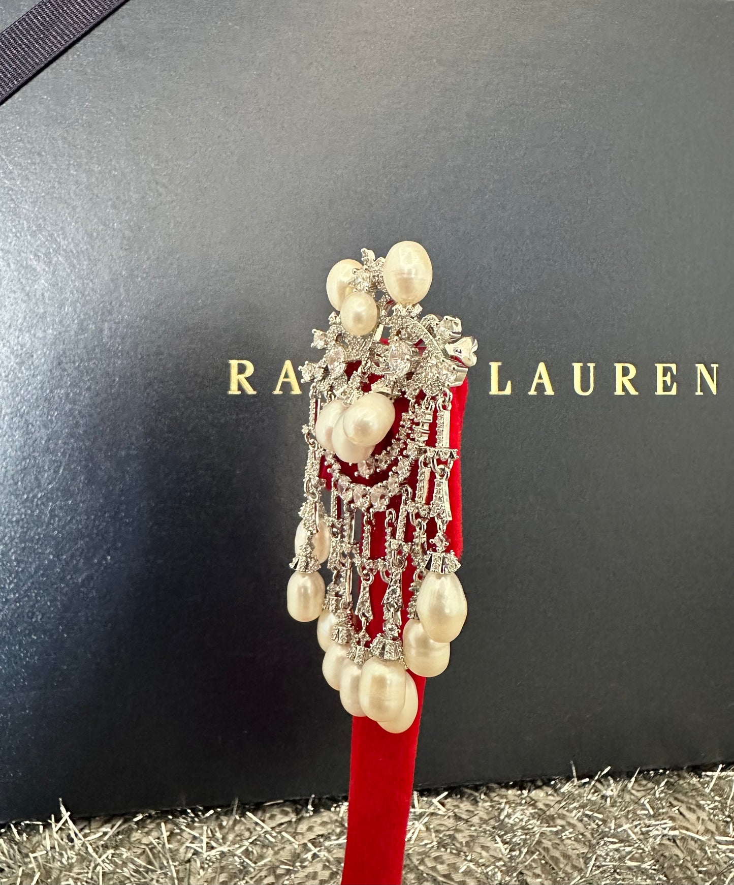 Baroque Pearl Cascade Brooch