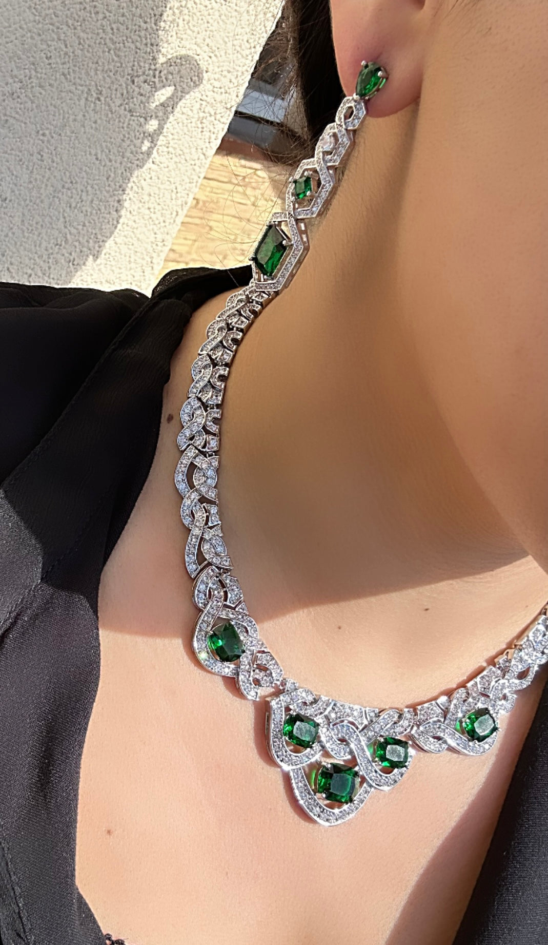 Wave Necklace & Earring Set