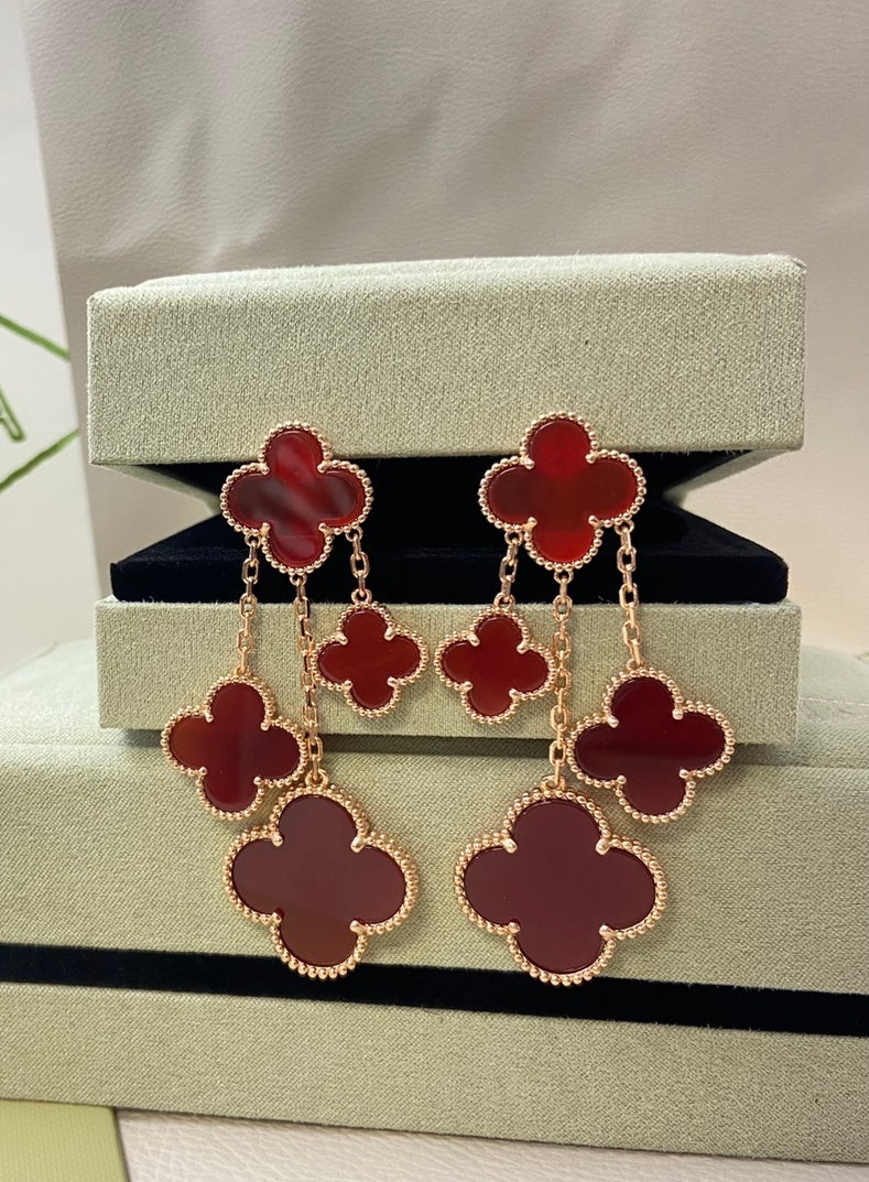 Lucky Clover Drop Earrings S925