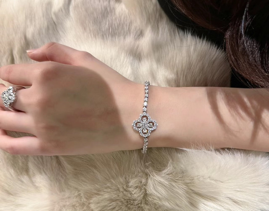 Winston Fleur Handcrafted Tennis Bracelet Set S925