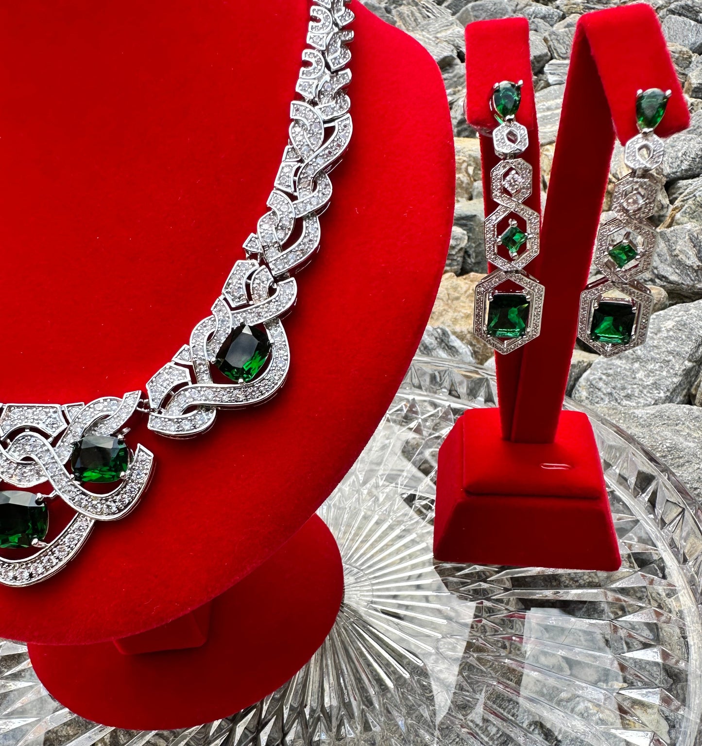 Wave Necklace & Earring Set