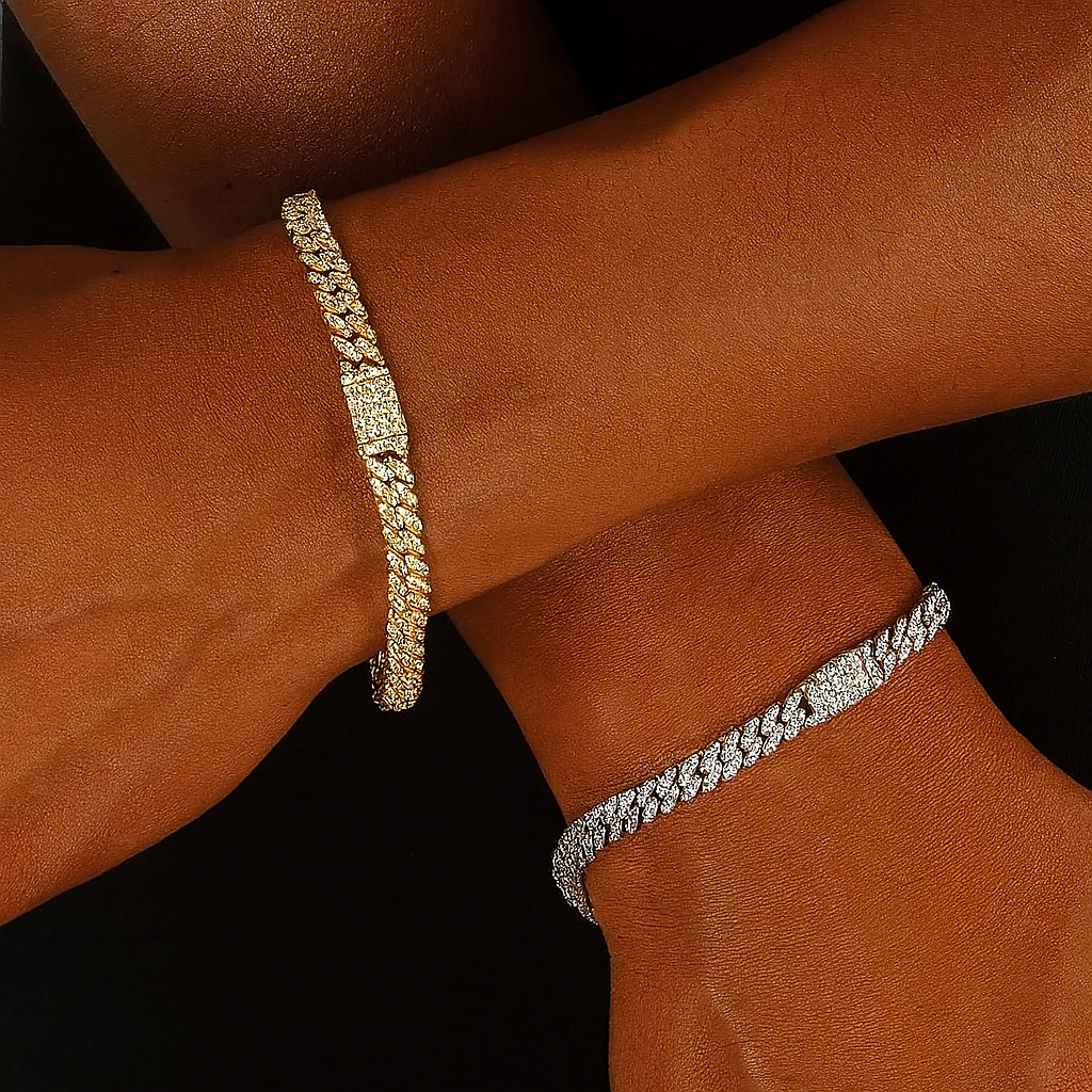 Iced Out Cuban Link Bracelet 6mm