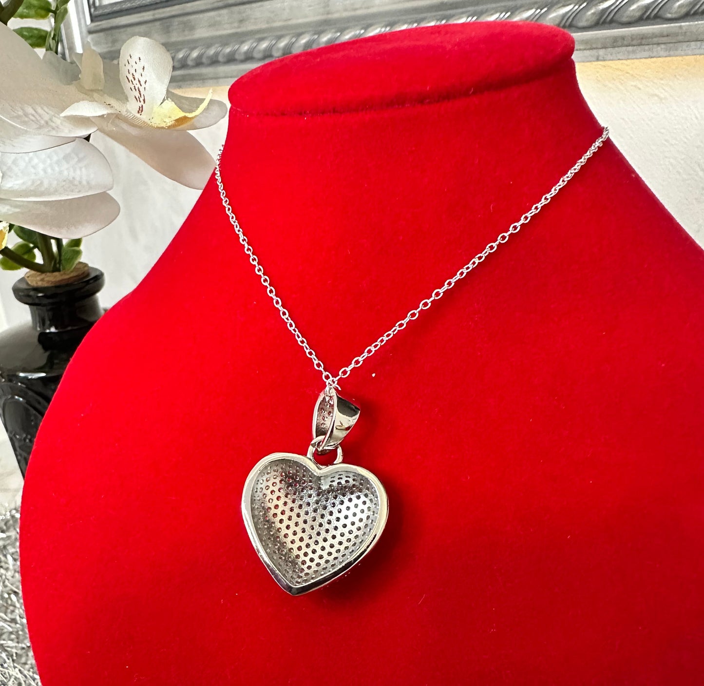 Iced Out Pavé Heart Pendant