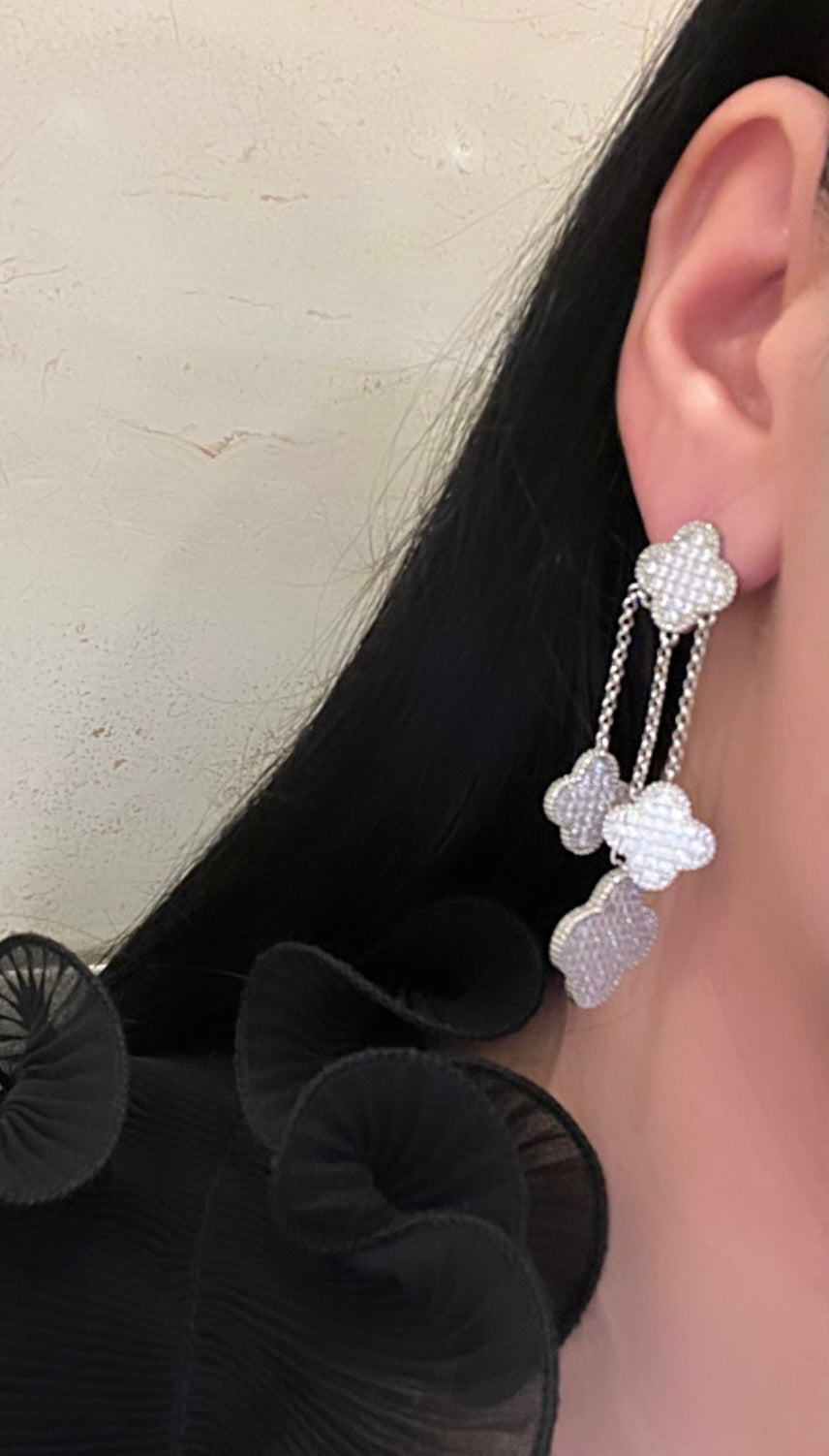 Four Leaf Clover Dangle Earrings