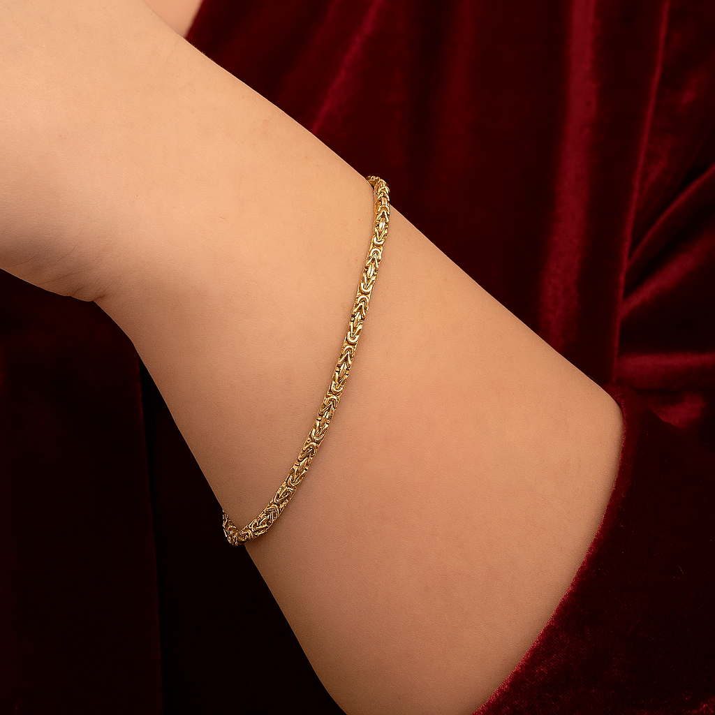 2.5mm Italian Byzantine Chain S925