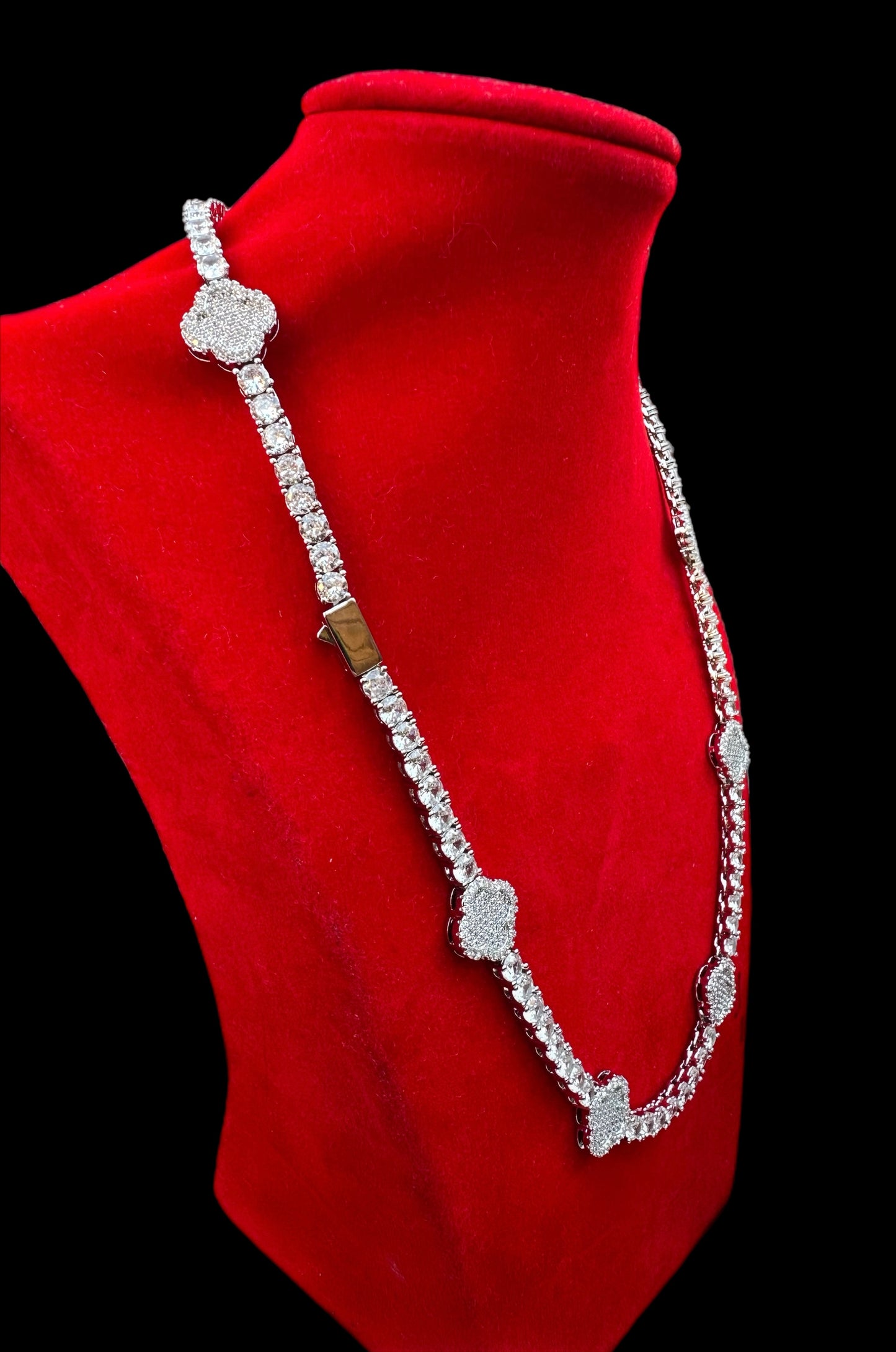 Clover Iced Out Tennis Set
