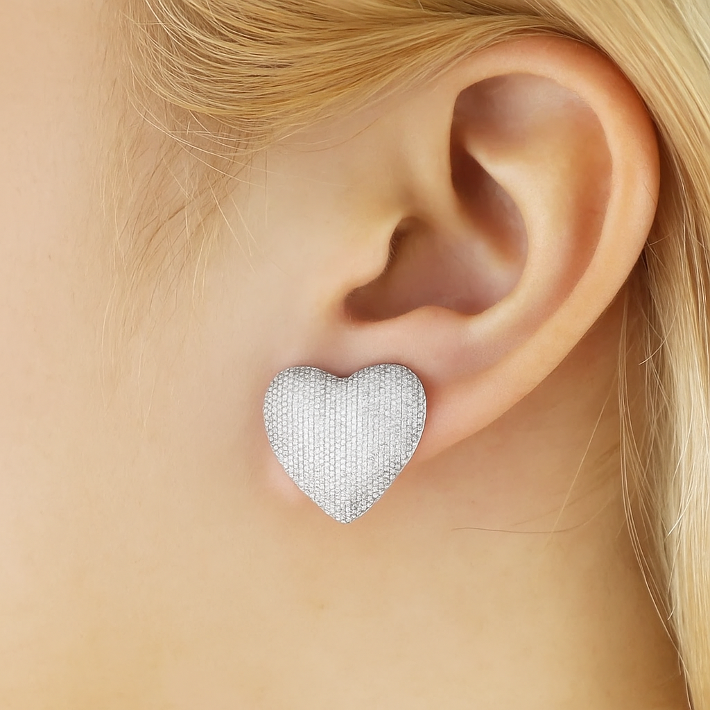 Heart Stud Earrings