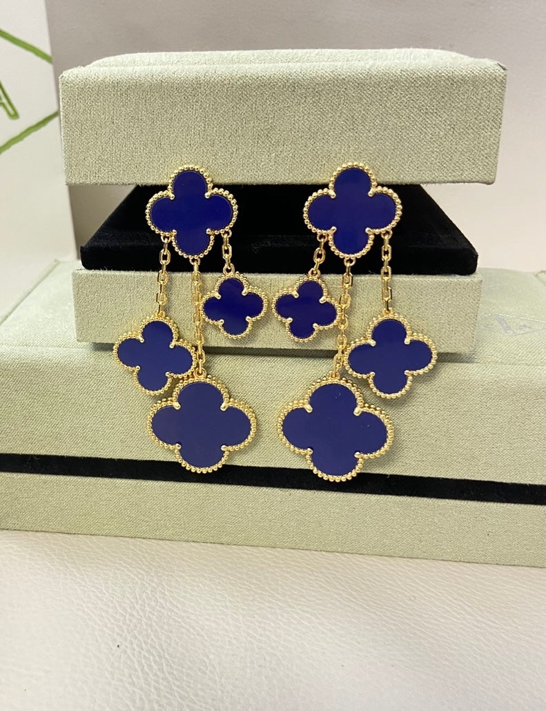 Lucky Clover Drop Earrings S925