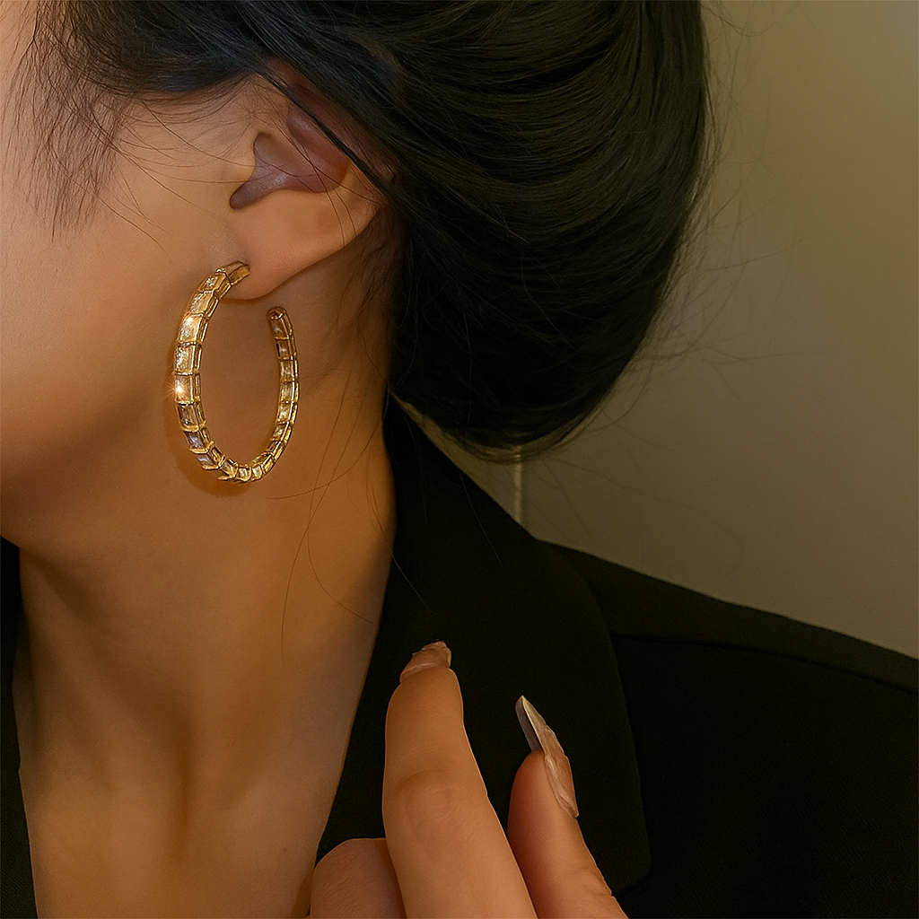 Serpenti Hoop Earrings