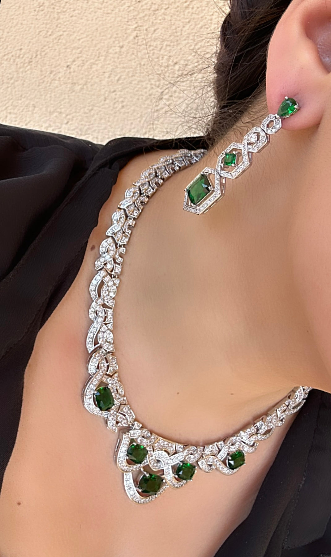 Wave Necklace & Earring Set