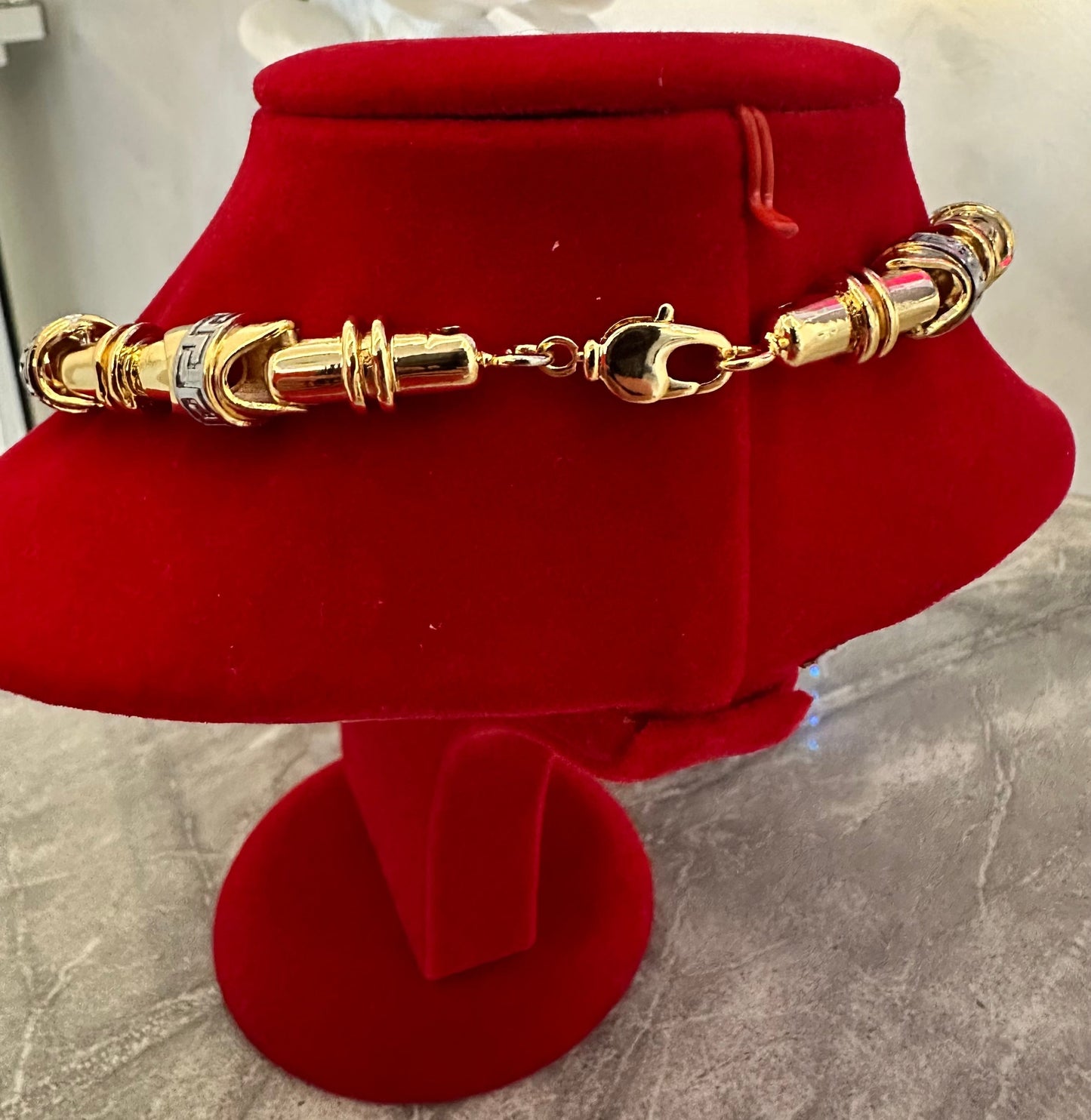 Greca Two Tone Men's Chain