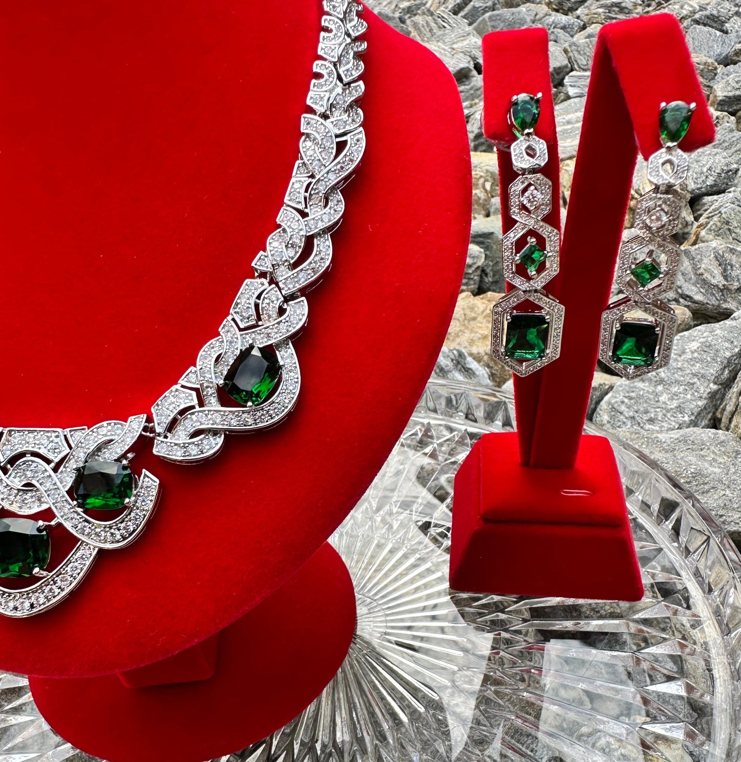 Wave Necklace & Earring Set