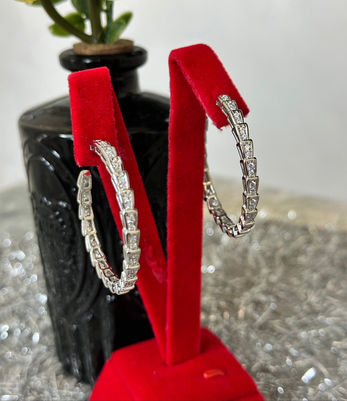 Serpenti Hoop Earrings