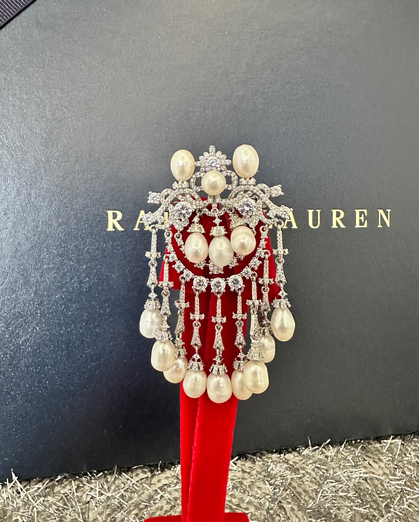 Baroque Pearl Cascade Brooch