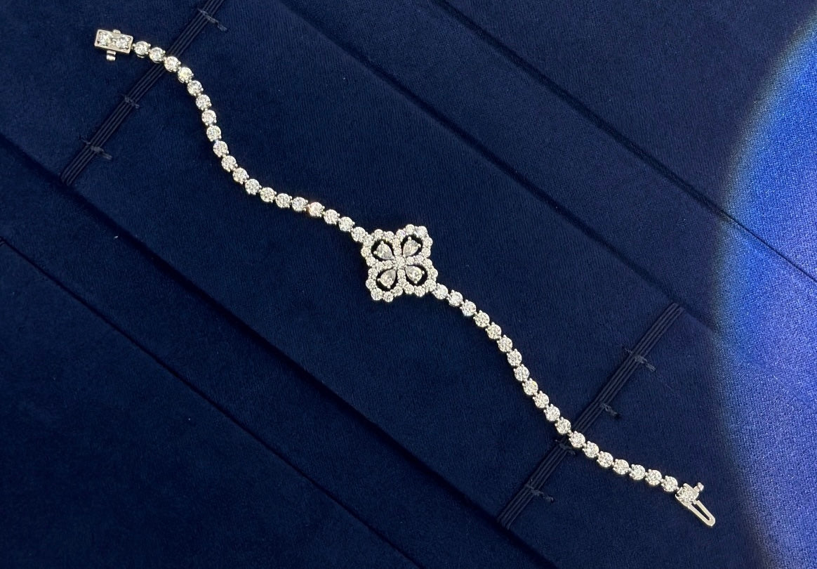 Winston Fleur Handcrafted Tennis Bracelet Set S925