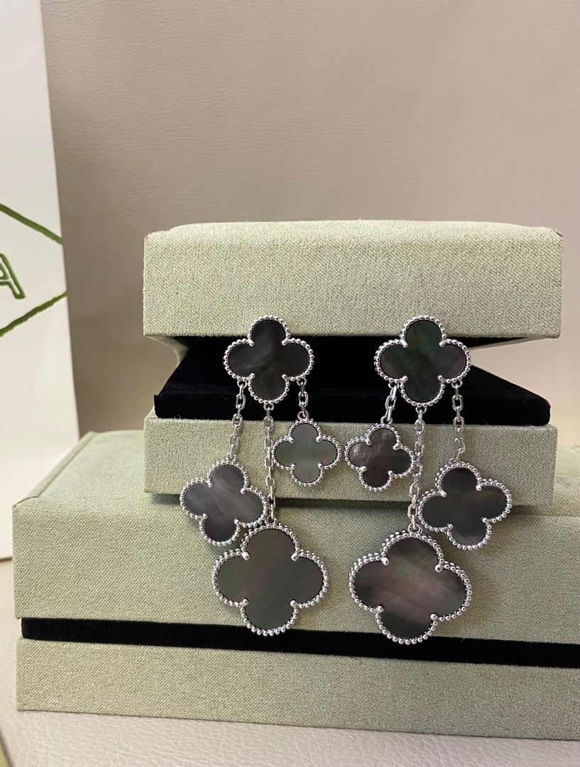 Lucky Clover Drop Earrings S925