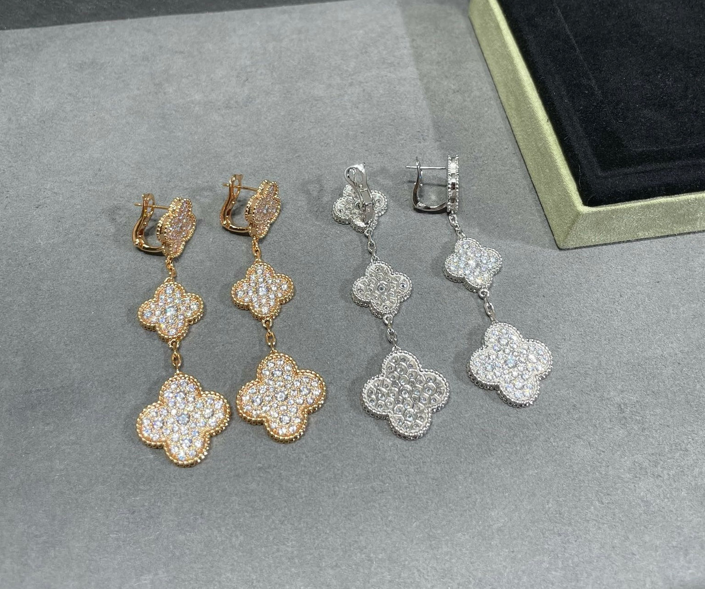 Lucky Clover Drop Earrings S925