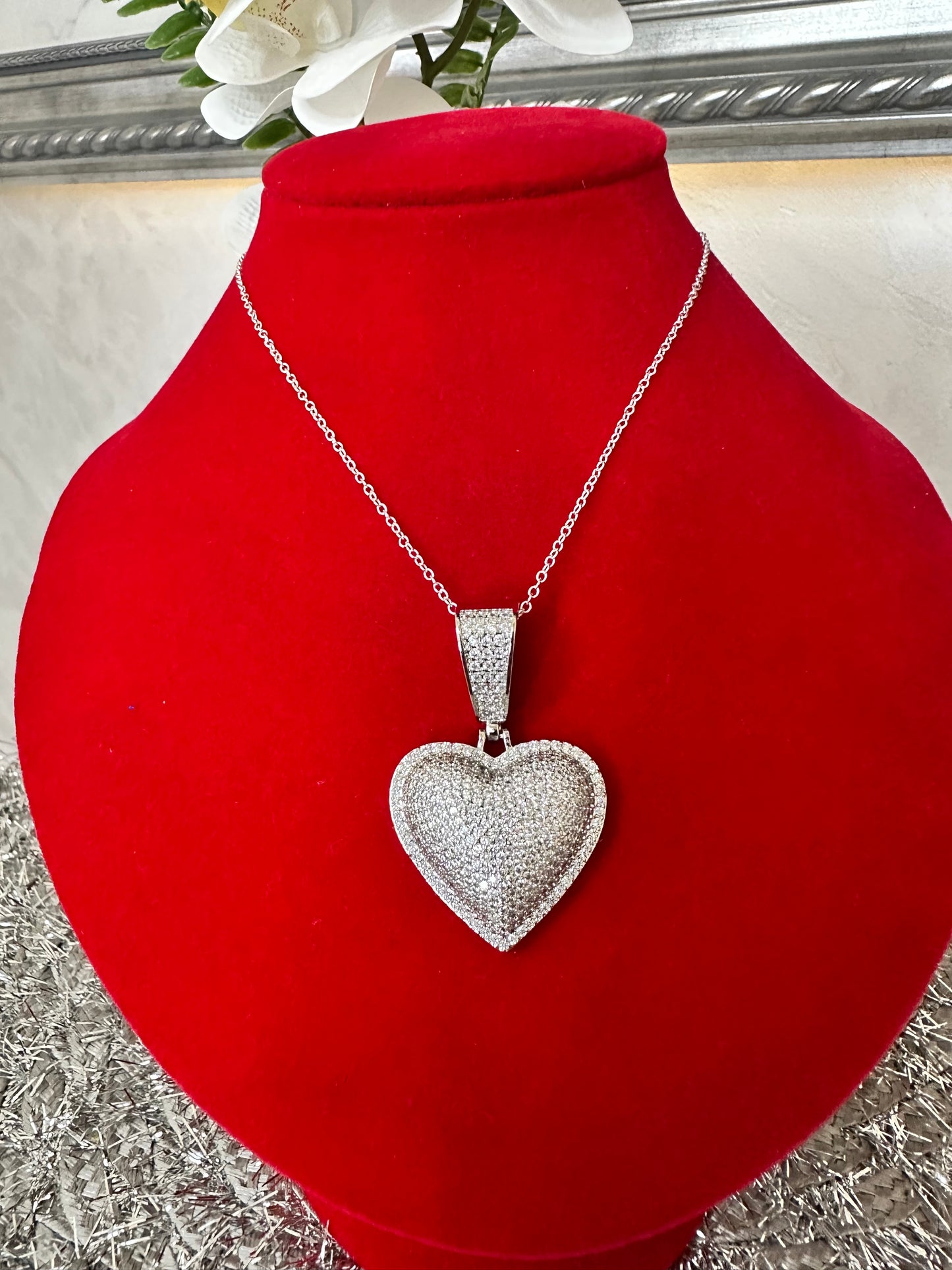 Iced Out Miami Heart Pendant