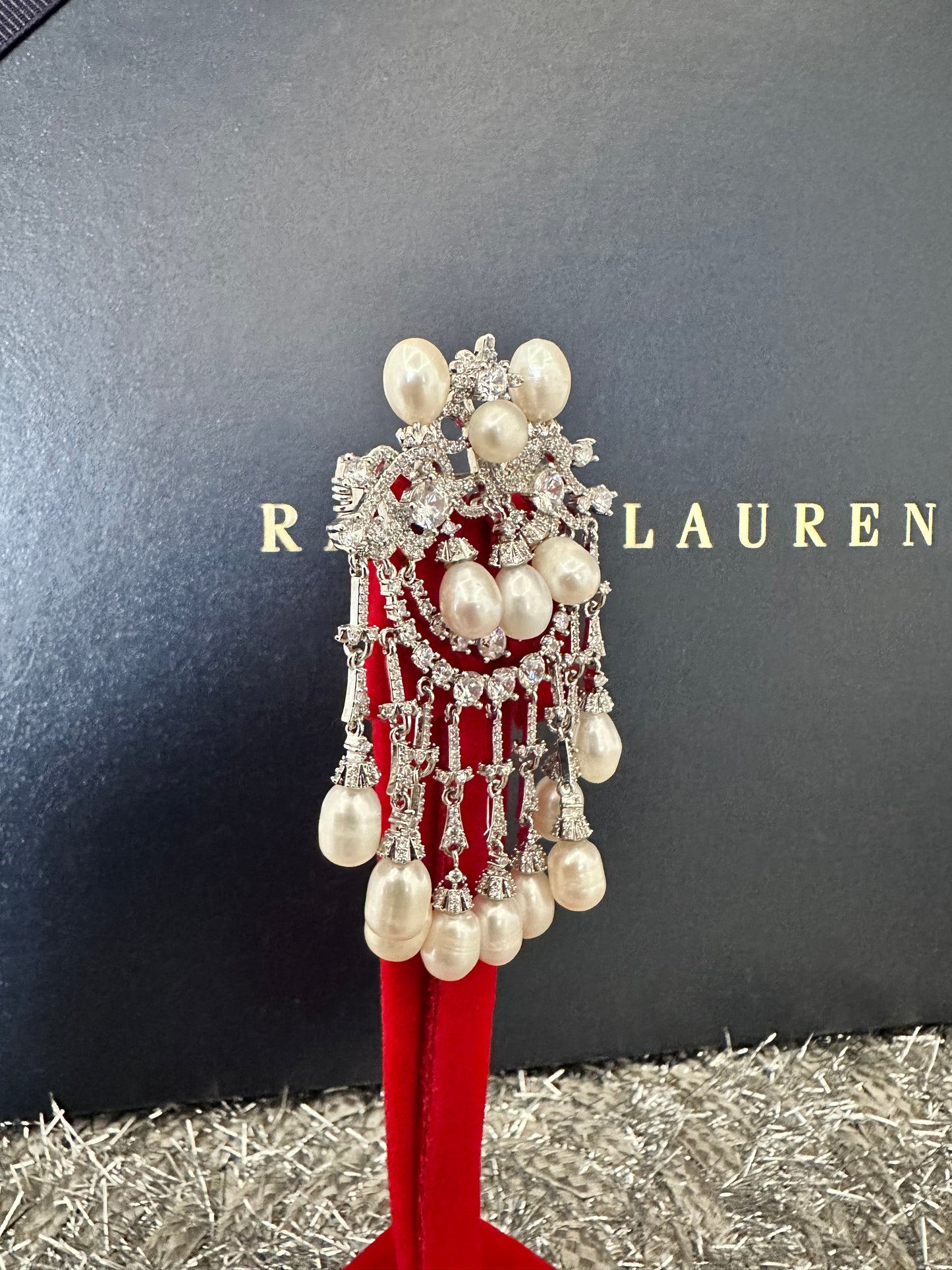 Baroque Pearl Cascade Brooch