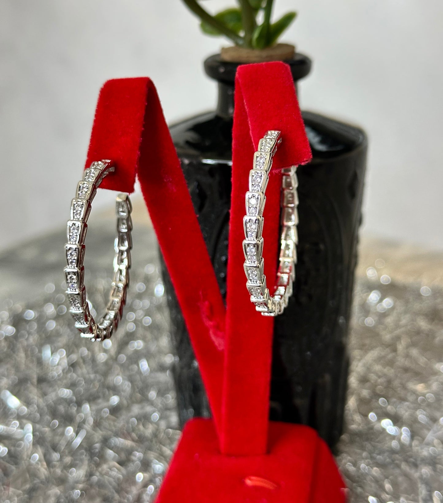 Serpenti Hoop Earrings