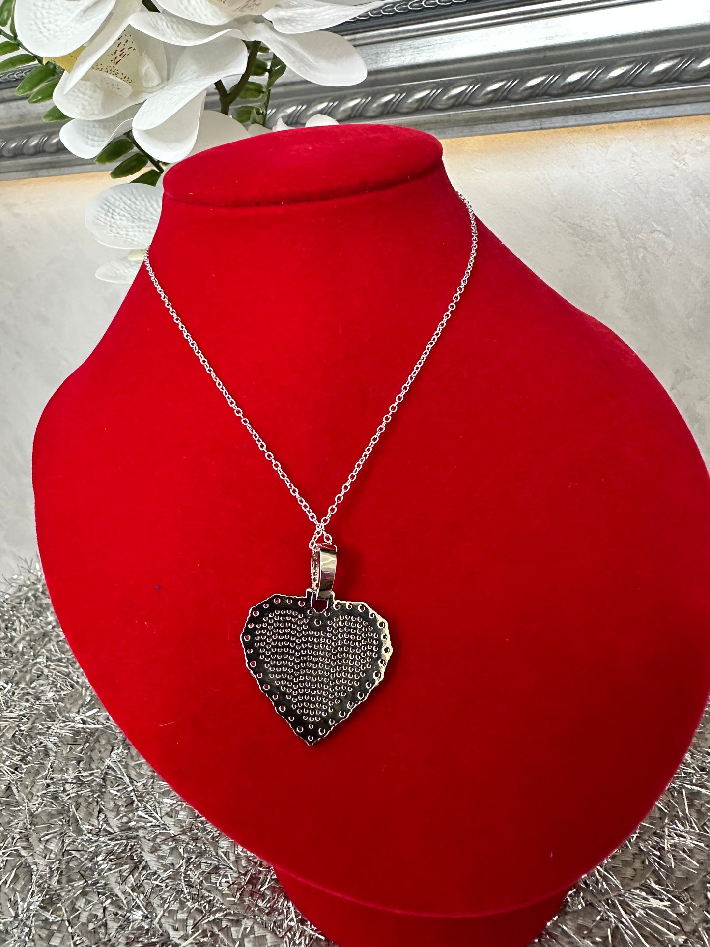 Iced Out Heart Pendant