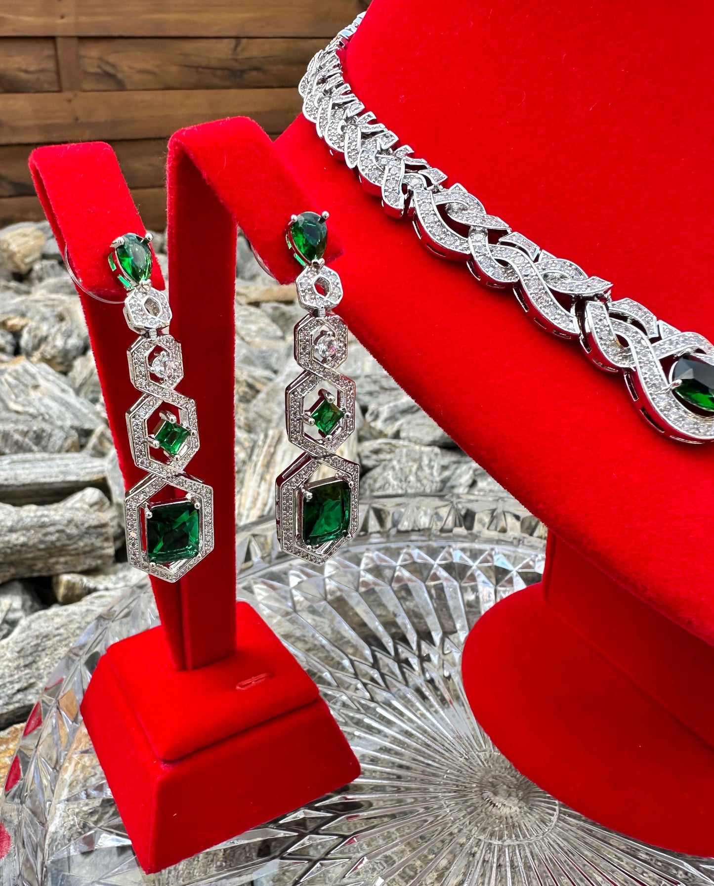Wave Necklace & Earring Set