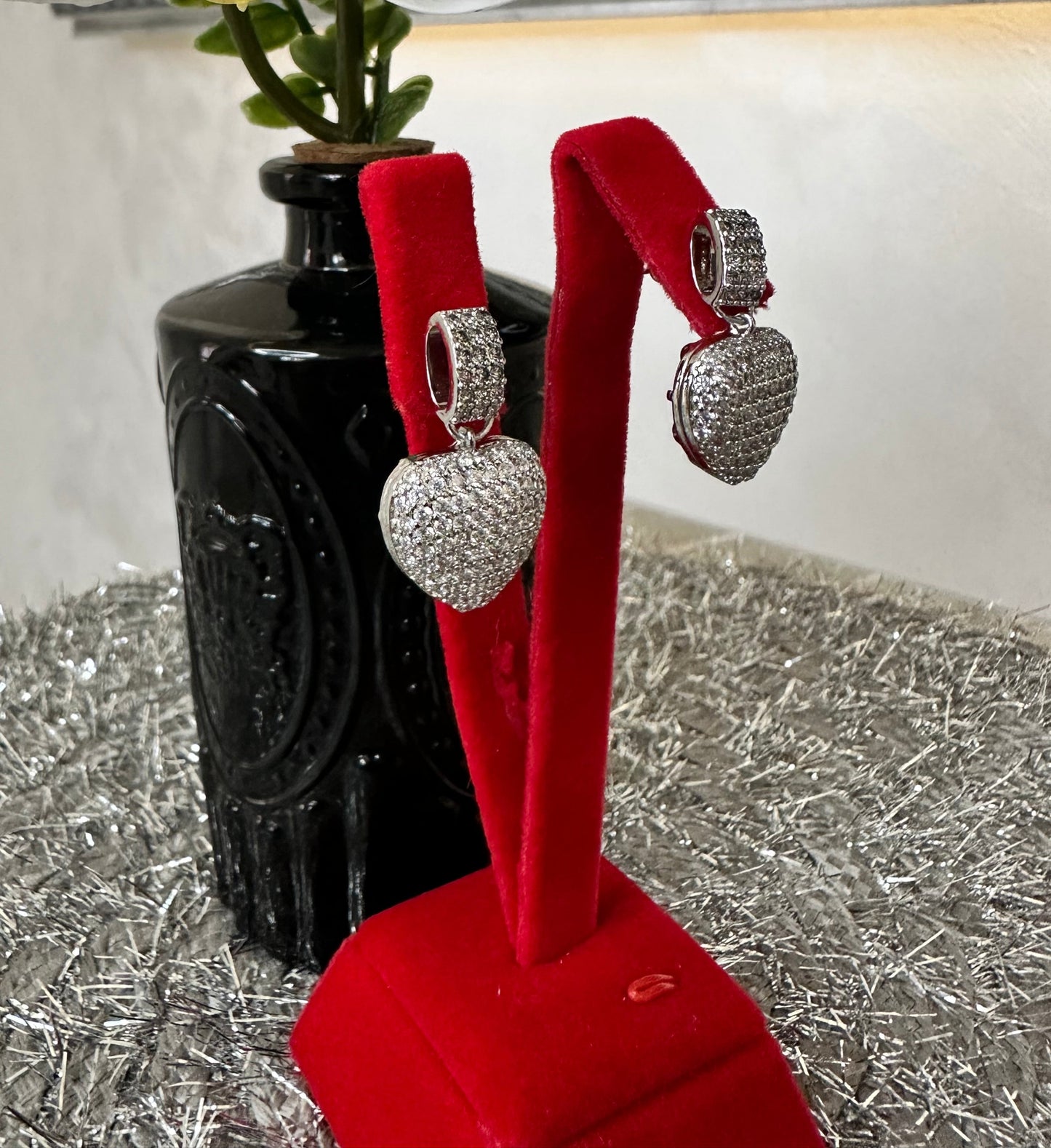 Heart Drop Earrings