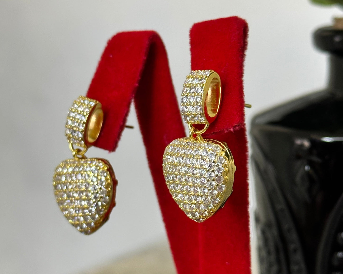 Heart Drop Earrings