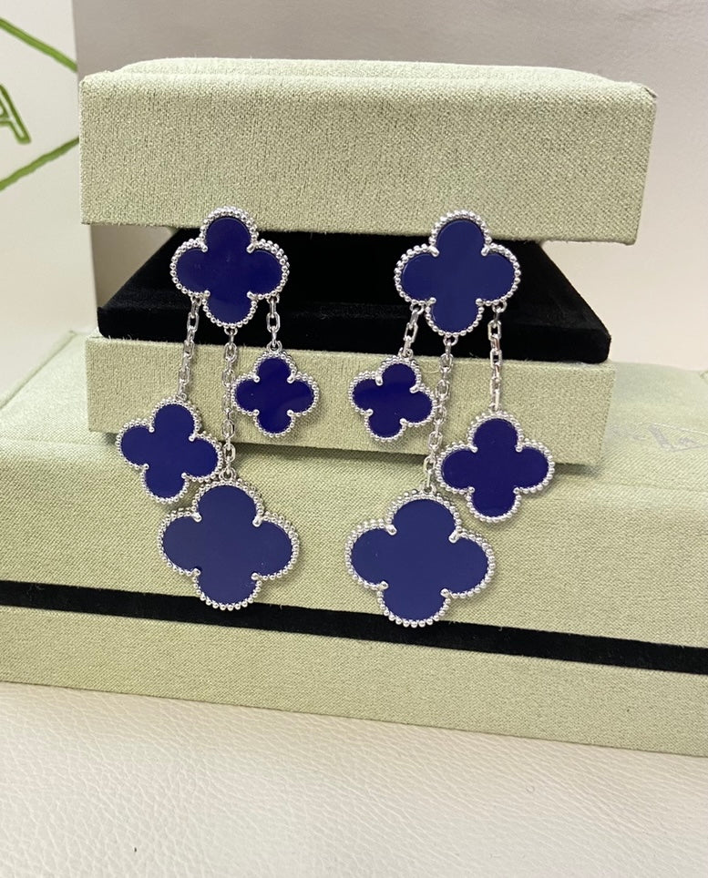 Lucky Clover Drop Earrings S925