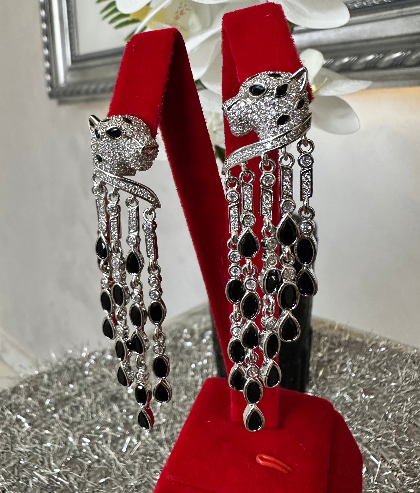 Panthere Necklace & Earrings Set