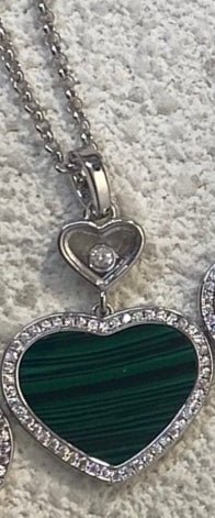 Happy Glass Heart Pendant