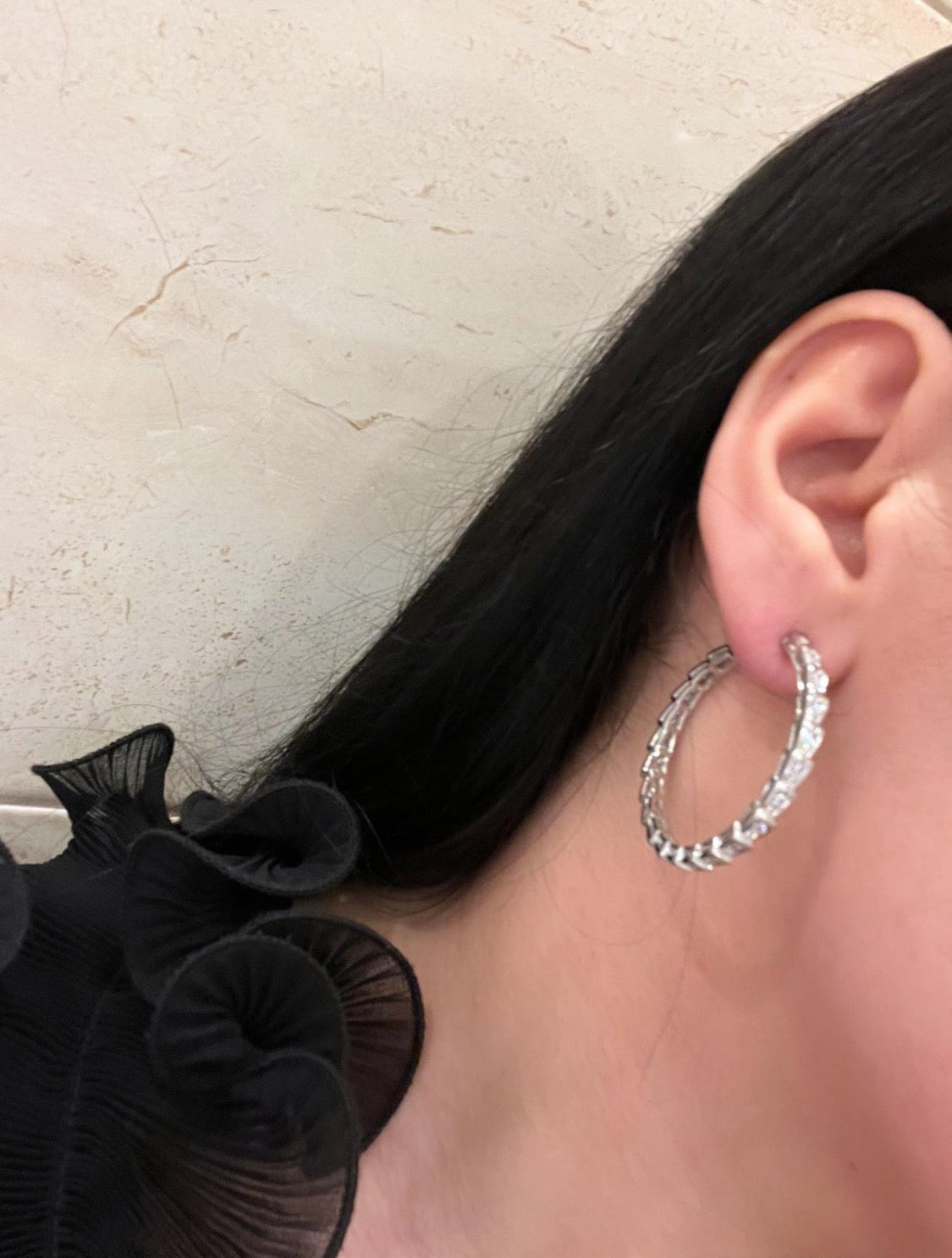 Serpenti Hoop Earrings