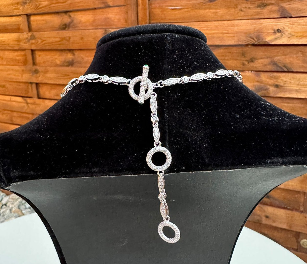 High Carbon Diamond Necklace S925