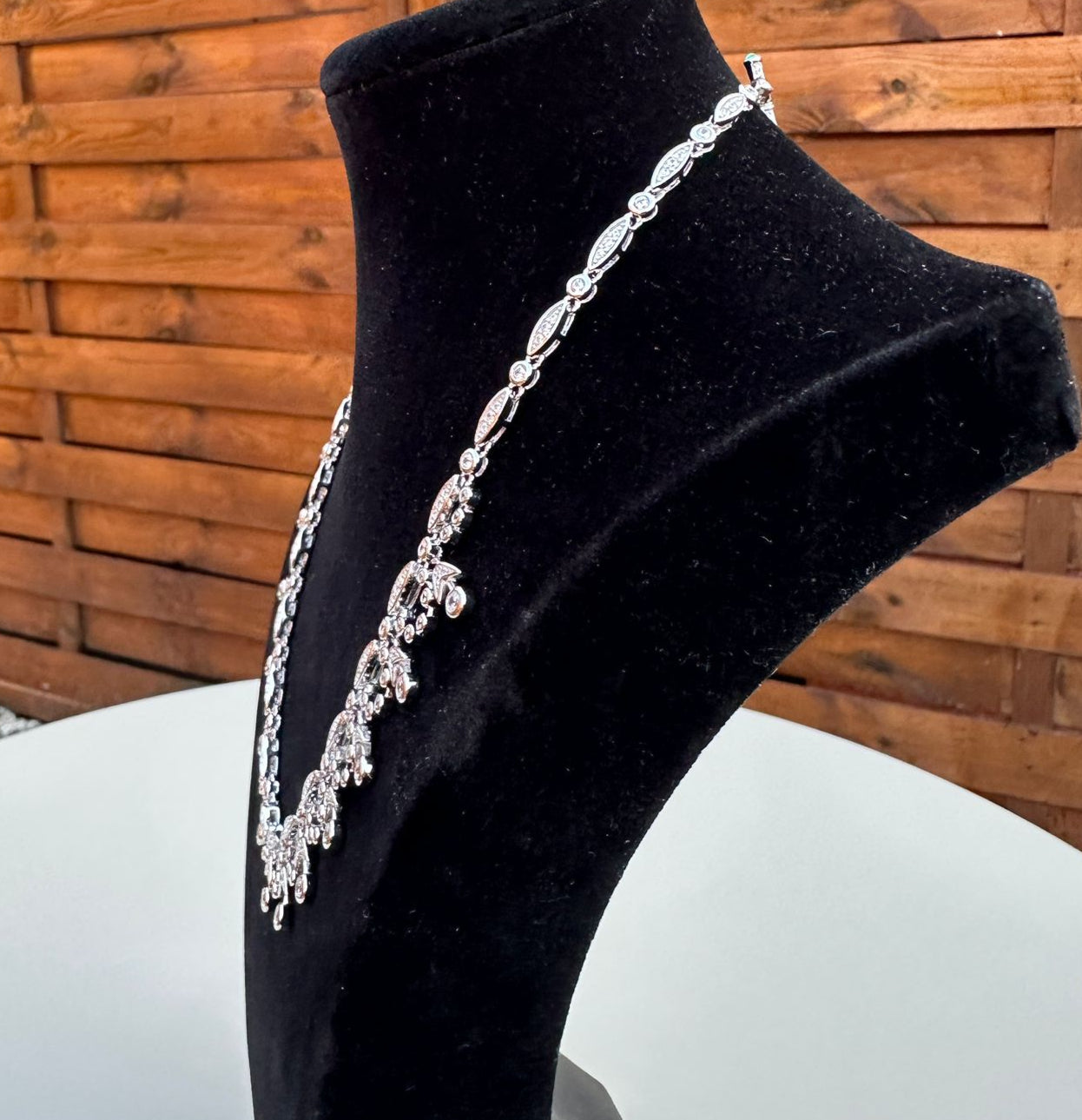 High Carbon Diamond Necklace S925