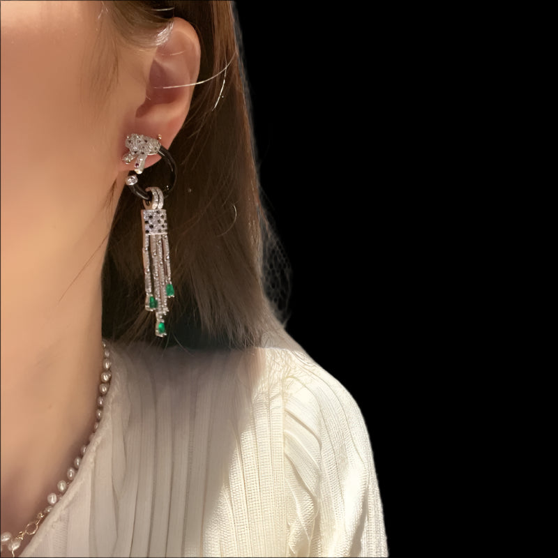 2in1 Panthere Earrings