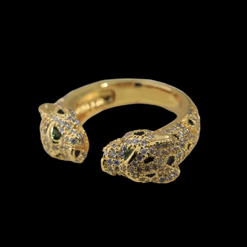 Panthere Cuff Bracelet and Ring Set