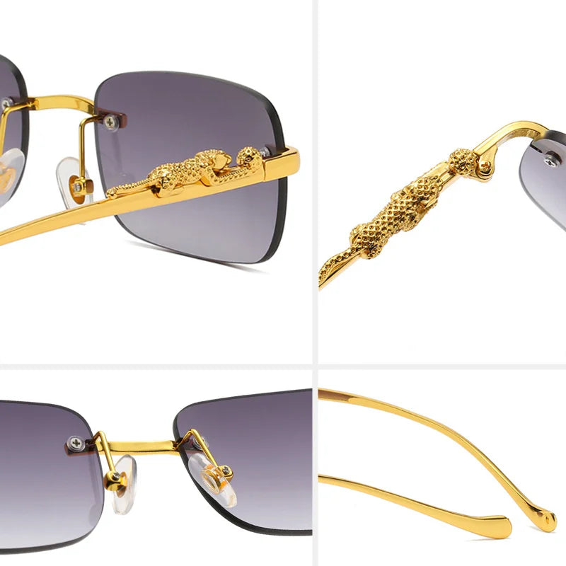 Panthère Rimless Unisex Sunglasses