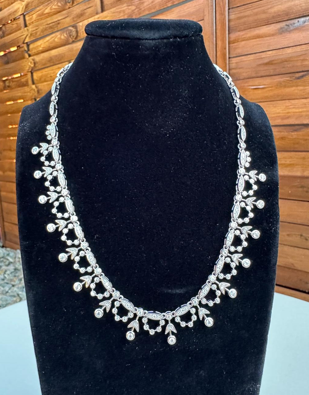High Carbon Diamond Necklace S925